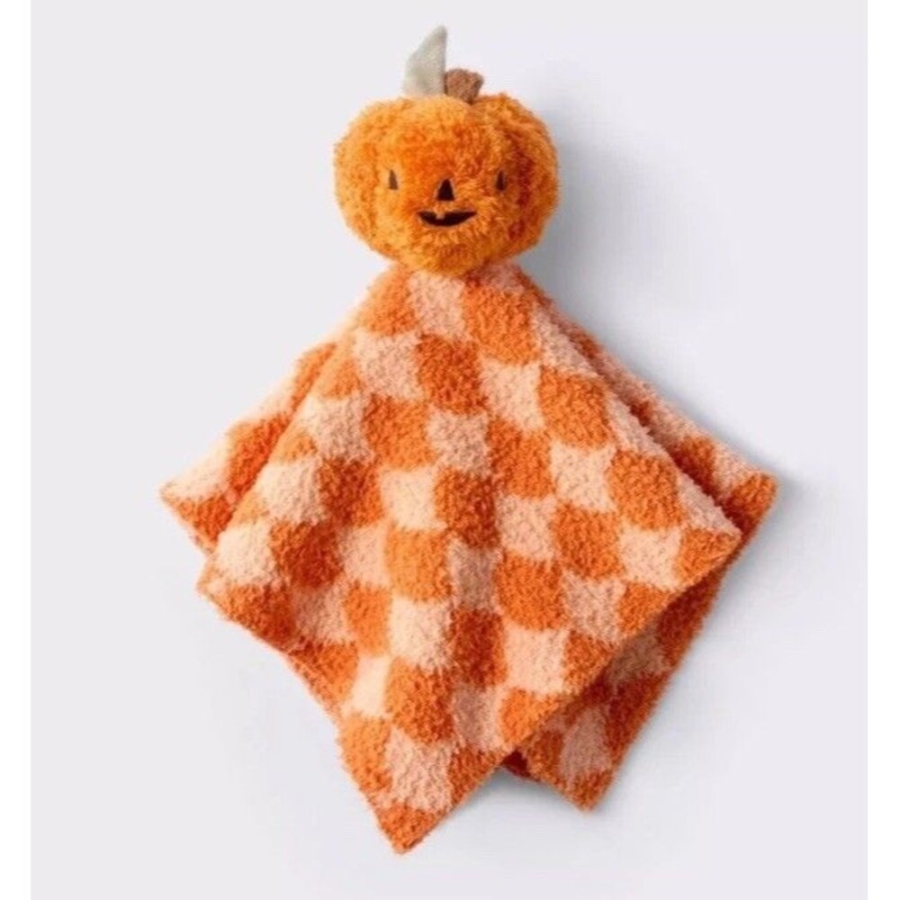 Cloud Island Orange Plush PUMPKIN Halloween Security Baby Blanket Lovey Target